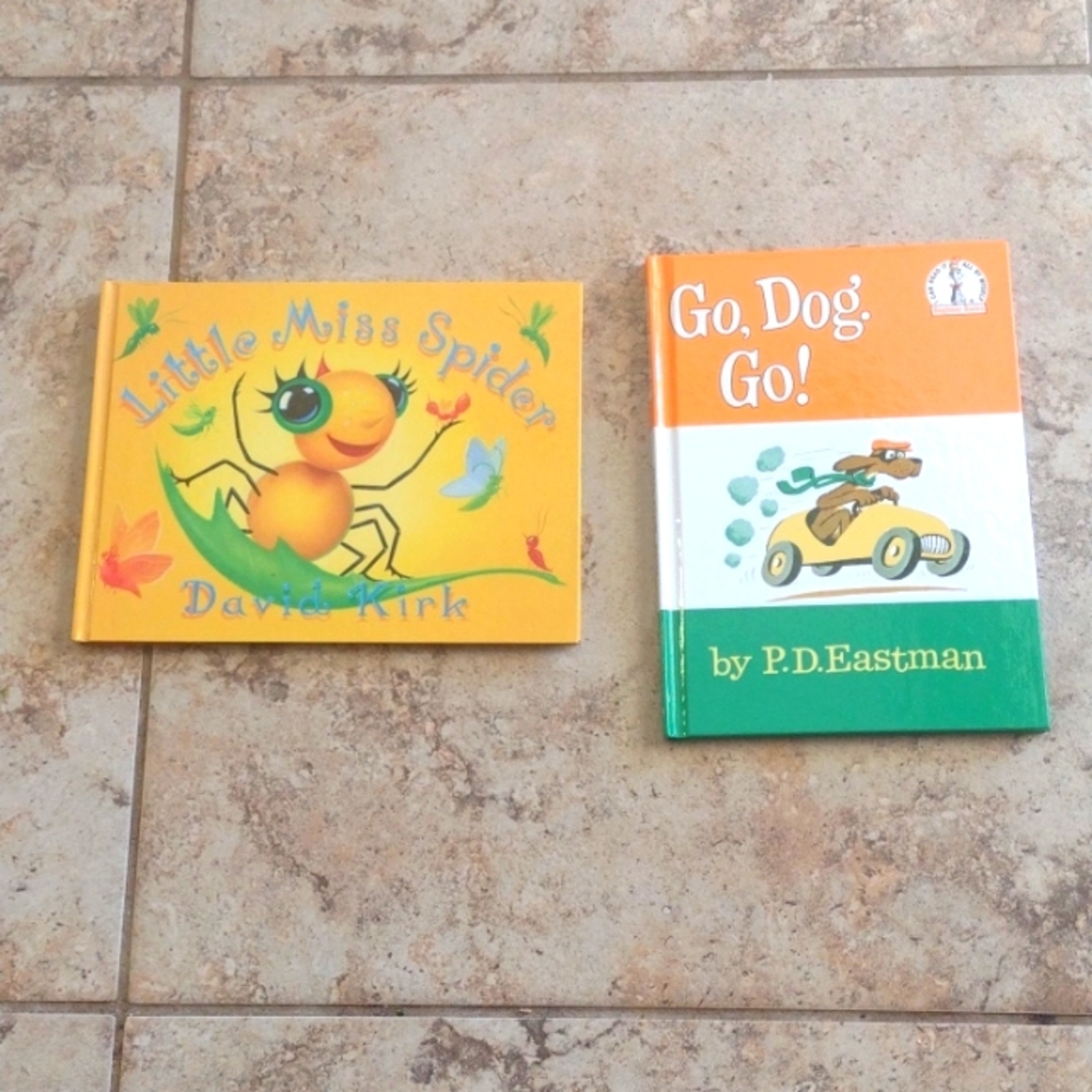 Little miss spider and Go, dog go! Kids books